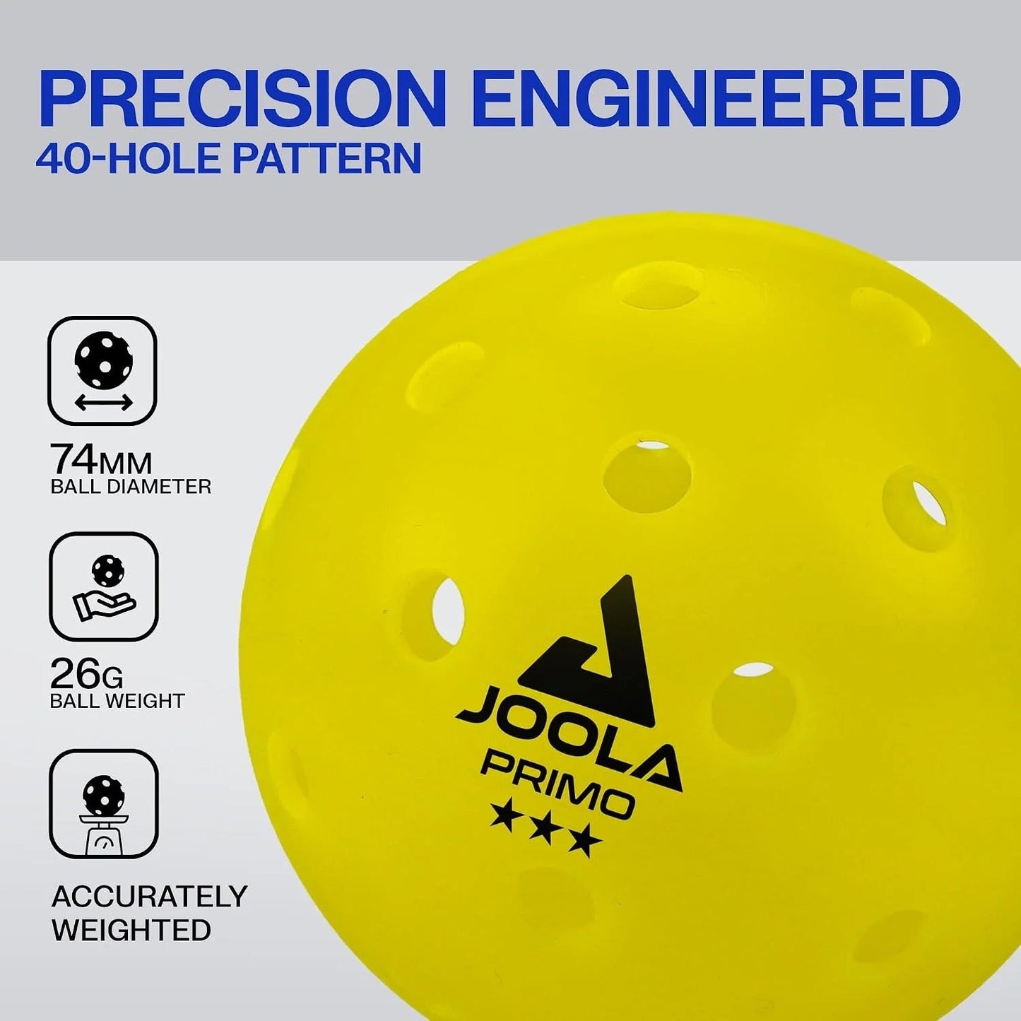 🎁 FREE JOOLA Primo Pickleballs 2-Pack (6 Balls)
